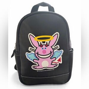 Vintage Y2K Early 2000s Happy Bunny by Jim Benton Devil Angel Mini Backpack
